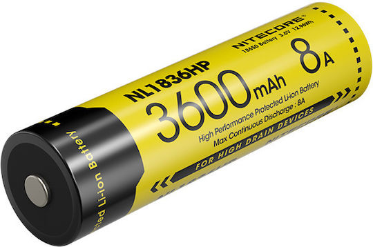 NiteCore Επαναφορτιζόμενη Μπαταρία 18650 Li-ion 3600mAh