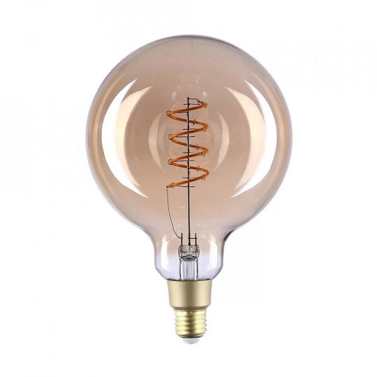 Shelly Smart Λάμπα Vintage LED 4W για Ντουί E27 και Σχήμα G125 Θερμό Λευκό 260lm Dimmable