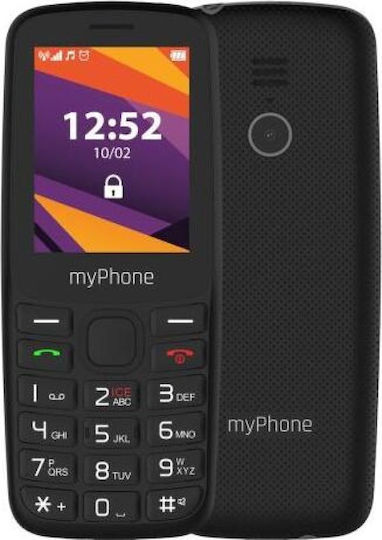 MyPhone 6410 Dual SIM Κινητό με Μεγάλα Κουμπιά (Αγγλικό) Μαύρο