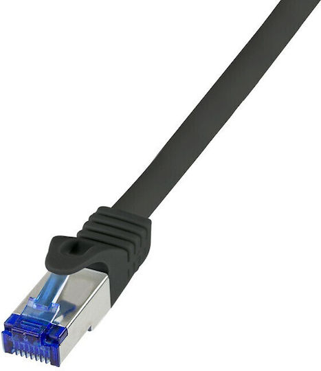 LogiLink S/FTP Cat.6a Καλώδιο Δικτύου Ethernet 15m Μαύρο 1τμχ C6A103S