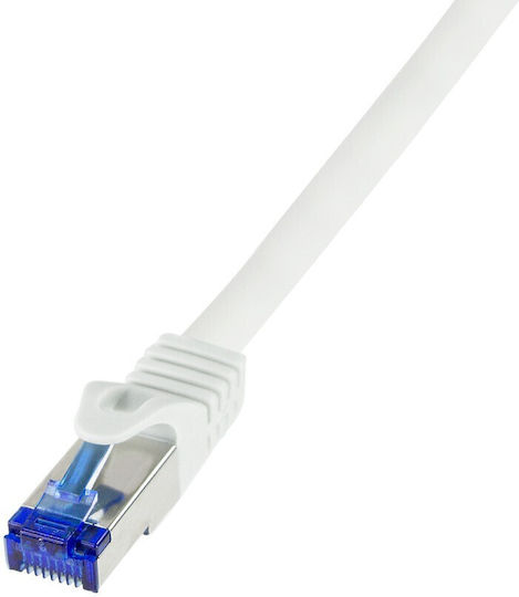 LogiLink S/FTP Cat.6a Καλώδιο Δικτύου Ethernet 7.5m Λευκό 1τμχ (C6A081S)