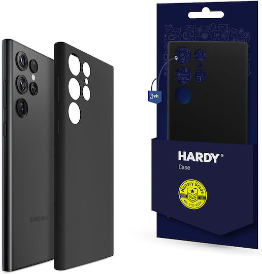 3MK Hardy Back Cover Σιλικόνης Μαύρο (Galaxy S24 Ultra)
