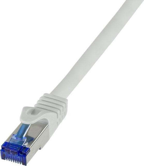 LogiLink S/FTP Cat.6a Καλώδιο Δικτύου Ethernet 0.25m Γκρι 1τμχ C6A012S