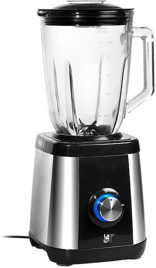 Lafe BCP003 Μπλέντερ με Γυάλινη Κανάτα 1.5lt 600W Inox