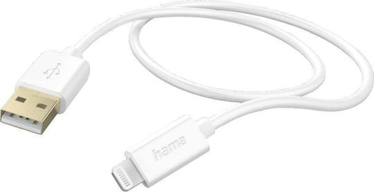 HAMA USB-A to Lightning Cable Λευκό 1.5m (00201581)