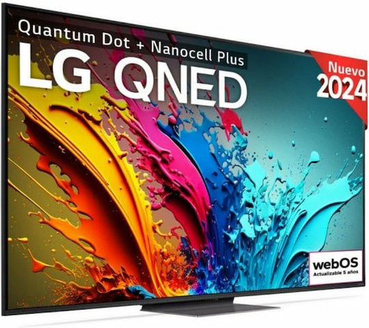 LG Smart Τηλεόραση 75" 4K UHD QNED QNED87 HDR (2024) 75QNED87T6B