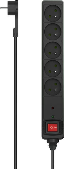 HAMA Πολύπριζο 5 Θέσεων με Καλώδιο 1.4m P2223771