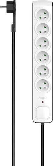 HAMA Πολύπριζο 6 Θέσεων με USB-A και Καλώδιο 1.5m P2223763