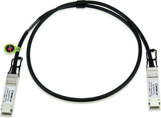 Allied Telesis U/UTP Καλώδιο Δικτύου Ethernet 1m Μαύρο 1τμχ (AT-QSFP1CU)