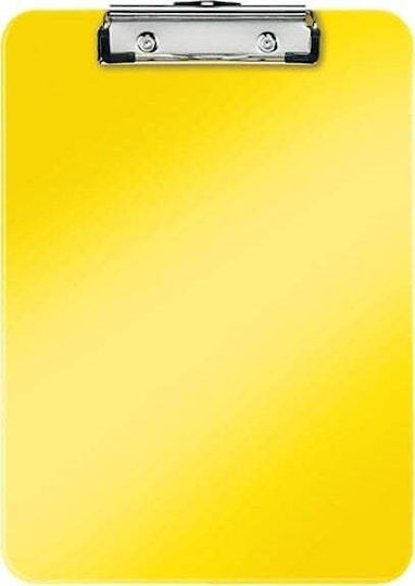 Leitz Leitz Wow Plastic Single A4 Clip Board Yellow