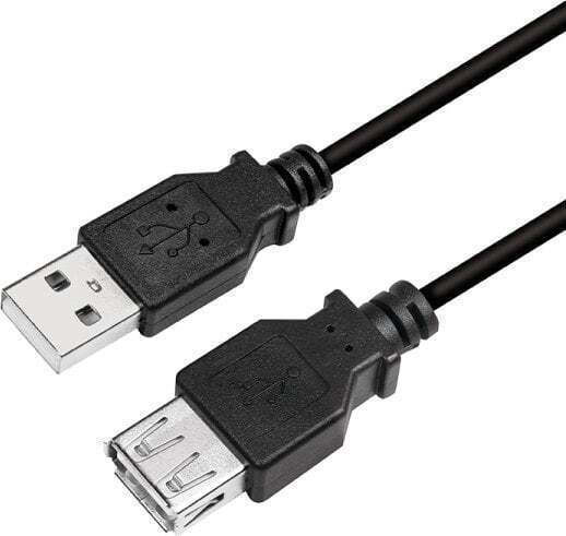 LogiLink USB 2.0 Cable USB-A male - Magnetic Μαύρο 5m CU0012B
