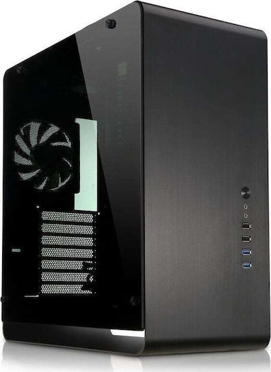 Jonsbo UMX4 Midi Tower Κουτί Υπολογιστή με Πλαϊνό Παράθυρο Μαύρο