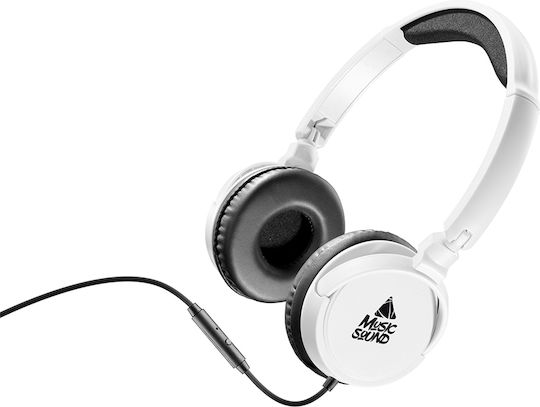 Cellular Line Music Sound Ενσύρματα On Ear Ακουστικά Λευκά