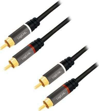 LogiLink Cable 2x RCA male - 2x RCA male 1m CA1202