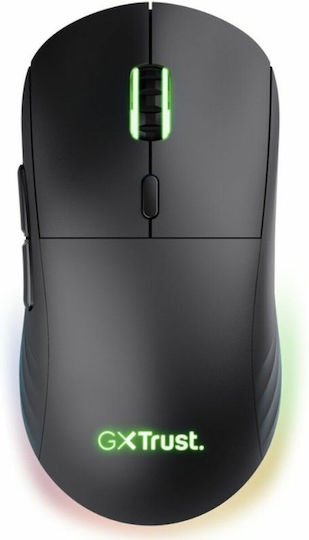 Trust GXT 927 Redex+ Ασύρματο RGB Laser Gaming Ποντίκι 25600 DPI Μαύρο