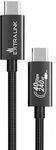 Extralink Braided USB 2.0 Cable USB-C male - USB-C 240W Μαύρο 2m