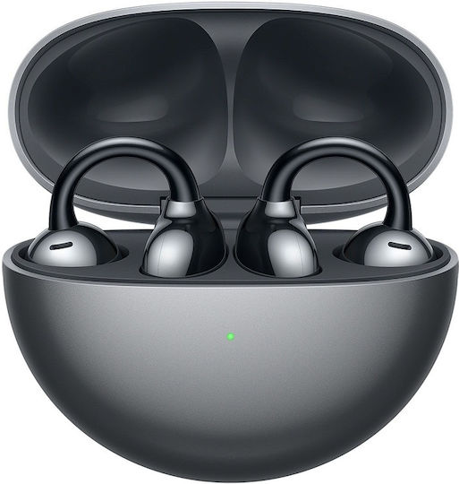 Huawei FreeClip Earbud Bluetooth Handsfree Ακουστικά με Αντοχή στον Ιδρώτα και Θήκη Φόρτισης Μαύρα