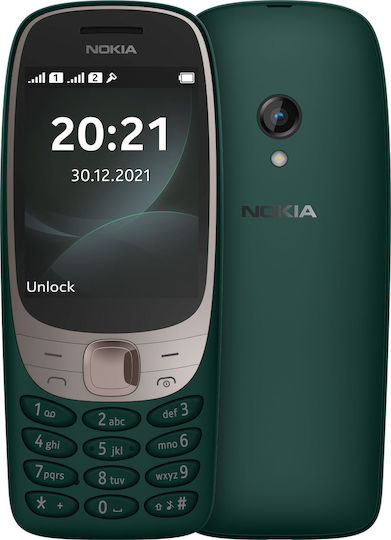Nokia 6310 (2024) Dual SIM Κινητό με Κουμπιά (Αγγλικό Μενού) Πράσινο