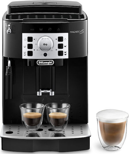 De'Longhi Magnifica S Ecam Αυτόματη Μηχανή Espresso 1450W Πίεσης 15bar με Μύλο Άλεσης Black/Silver