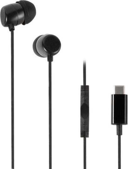 Vivanco In-ear Handsfree με Βύσμα USB-C Μαύρο