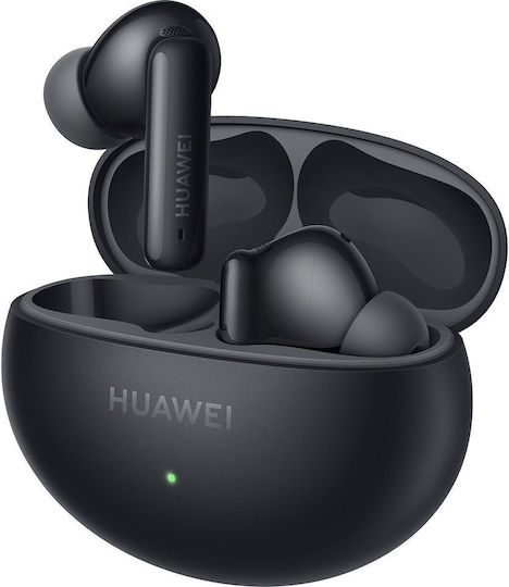 Huawei FreeBuds 6i Bluetooth Handsfree Ακουστικά με Αντοχή στον Ιδρώτα και Θήκη Φόρτισης Μαύρα