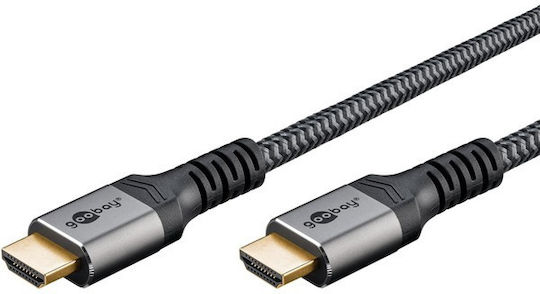 Goobay HDMI 2.0 Cable HDMI male - HDMI male 0.5m Μαύρο 18720