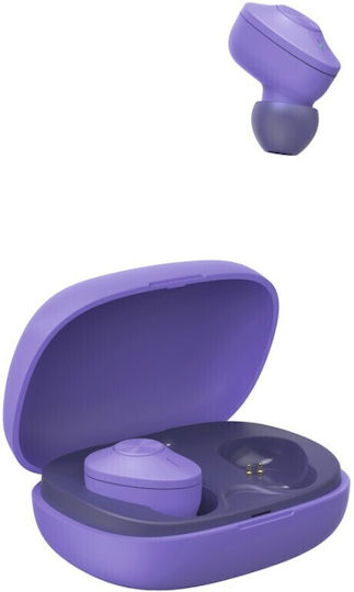 HAMA Freedom Buddy In-ear Bluetooth Handsfree Ακουστικά με Θήκη Φόρτισης Μωβ