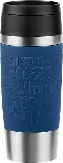 Emsa Travel Ποτήρι Θερμός Ανοξείδωτο 360ml Μαύρος N2020300