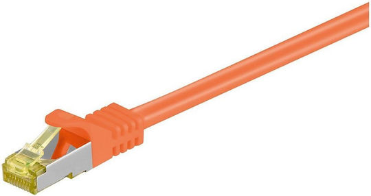 Goobay S/FTP Cat.7 Καλώδιο Δικτύου Ethernet 0.25m Πορτοκαλί 1τμχ 91570