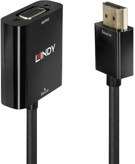 Lindy Μετατροπέας HDMI male σε VGA female 1τμχ 38291