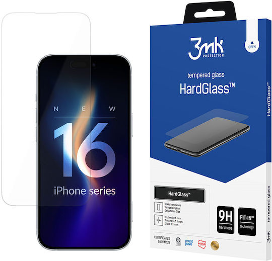 3MK Hardglass 0.3mm Tempered Glass (Apple iPhone 16 Pro)