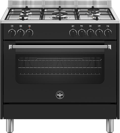La Germania AMN96 5 E NE V/24 Κουζίνα 117lt με Εστίες Υγραερίου Π90εκ. Μαύρη