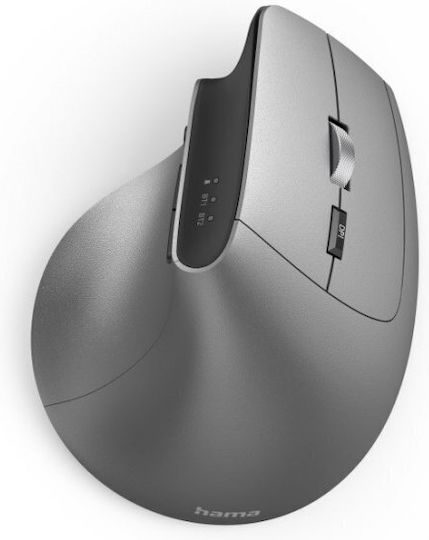 HAMA EMW-700 Ασύρματο Εργονομικό Bluetooth Vertical Ποντίκι Γκρι