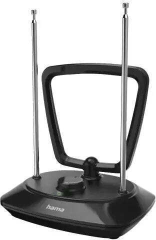 HAMA Antenna Εσωτερική Κεραία Τηλεόρασης (δεν Απαιτεί Τροφοδοσία) Μαύρη