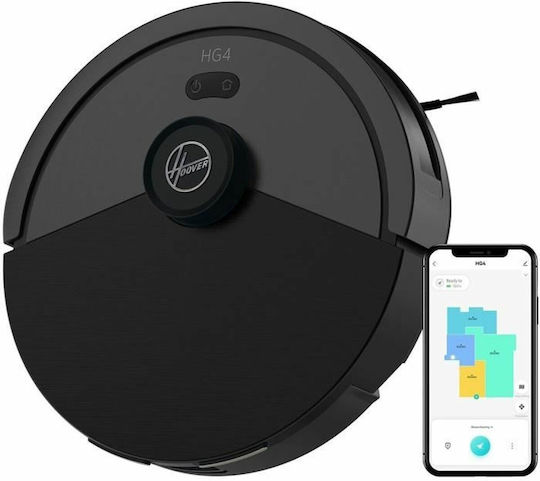 Hoover HG410D 011 Σκούπα Ρομπότ με Χαρτογράφηση και Wi-Fi Μαύρη