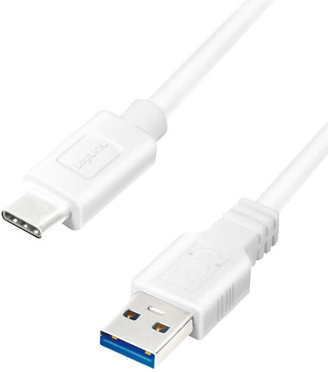 LogiLink USB 3.2 Cable USB-C male - USB-A Λευκό 3m (CU0177)