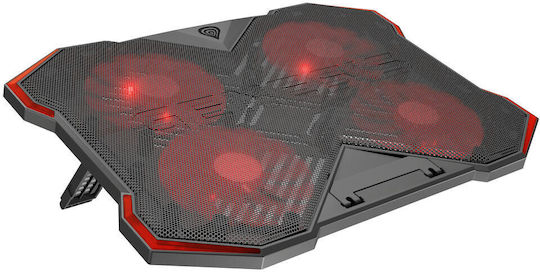 Genesis Oxid Cooling Pad για Laptop έως 17.3" με 4 Ανεμιστήρες
