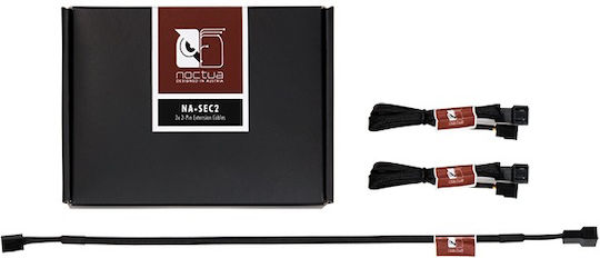 Noctua Extension Cord Housing Na Sec2 3 Pin 3-Pin Fan - 3-Pin Fan Cable 0.3m Μαύρο NA-SEC2