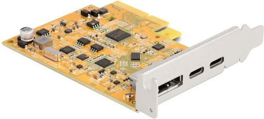 DeLock Κάρτα PCIe σε 4 θύρες Type-C / USB 3.2 (90161)