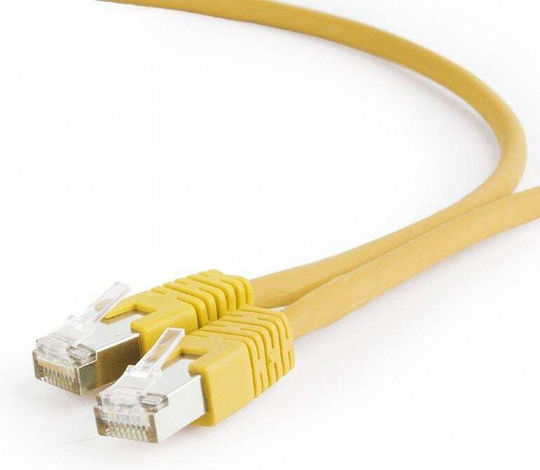 Cablexpert S/FTP Cat.6a Καλώδιο Δικτύου Ethernet 0.25m Κίτρινο 1τμχ PP6A-LSZHCU-Y-0.25M