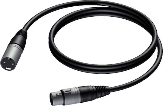 Procab Cable XLR male - XLR male Μαύρο 10m (CAB901/10)