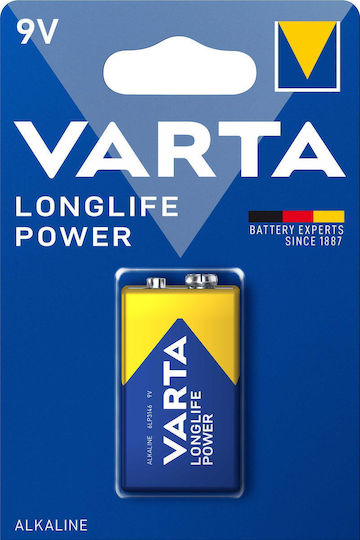 Varta LongLife Power Αλκαλική Μπαταρία 9V 1τμχ 4922121411