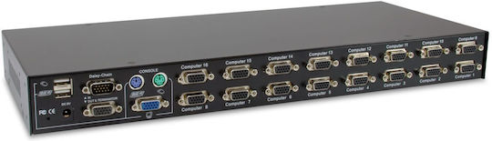 Level One 1 Monitor to 2 Computer KVM & Data Switch