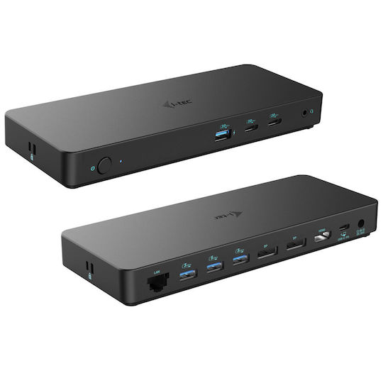 i-tec Gen 2 Pro Thunderbolt 4 Docking Station με HDMI/DisplayPort 4K PD Ethernet και σύνδεση 3 Οθονών Μαύρο