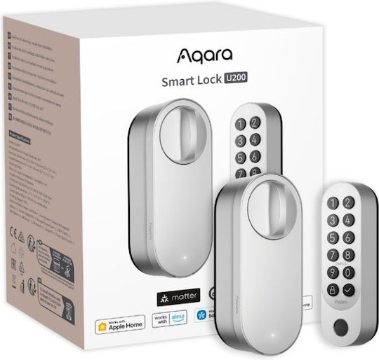 Aqara U200 Smart Retrofit Door Lock Matter Compatible Silver