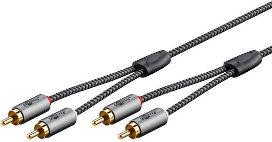 Goobay Cable 2x RCA male - 2x RCA male 2m 65293