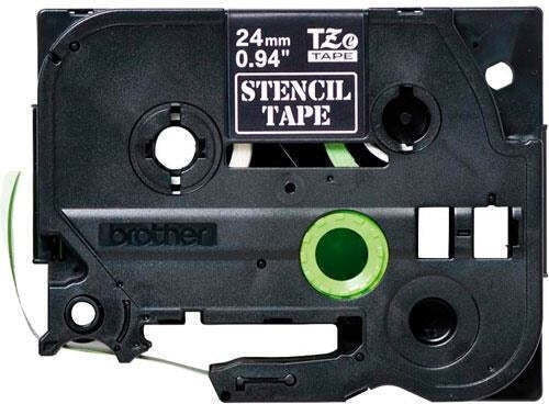 Brother P-touch Ταινία Ετικετογράφου 3m x 24mm σε Μαύρο Χρώμα