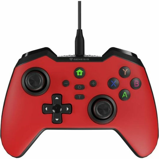 Genesis Mangan 300 Ενσύρματο Gamepad για Android / PC / Switch Κόκκινο