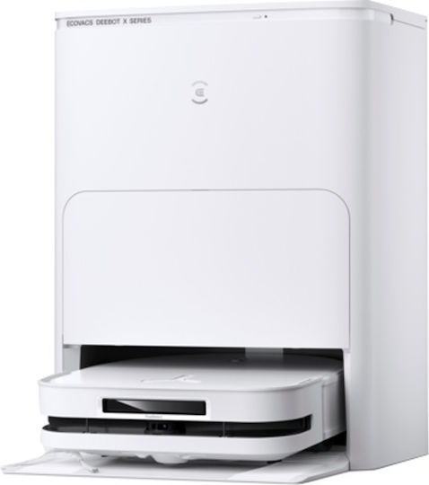 Ecovacs Deebot X5 Omni Σκούπα Ρομπότ για Σκούπισμα & Σφουγγάρισμα με Χαρτογράφηση και Wi-Fi Λευκή