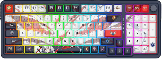 Redragon K686AK-RGB-Pro Eisa Ασύρματο Gaming Μηχανικό Πληκτρολόγιο με RGB φωτισμό (Αγγλικό US) Μπλε